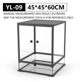 Front-opening Double-hinged Door With Top Screen Ventilation 30 Gallon Large Assembled Reptile Glass Breeding Box (Option: 20X20X30 CM)